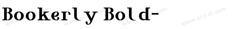 Bookerly Bold字体转换